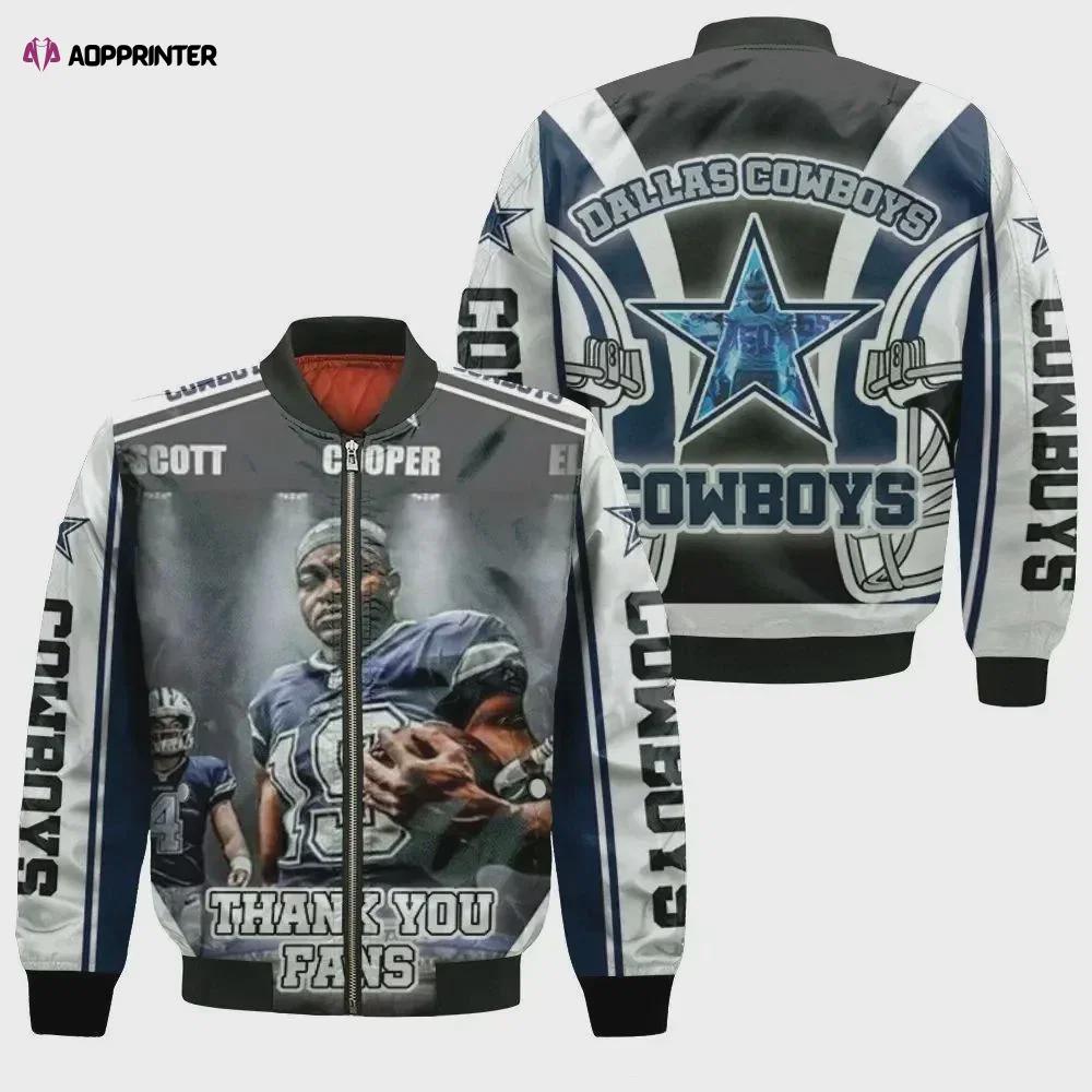 Amari cooper dallas cowboys east division pattern bomber jacket Bomber Jacket