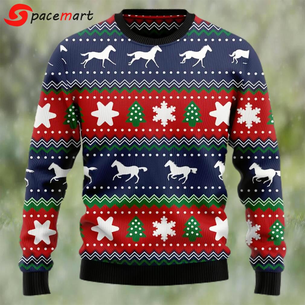 Amazing horses ugly christmas sweater Christmas Ugly Sweater