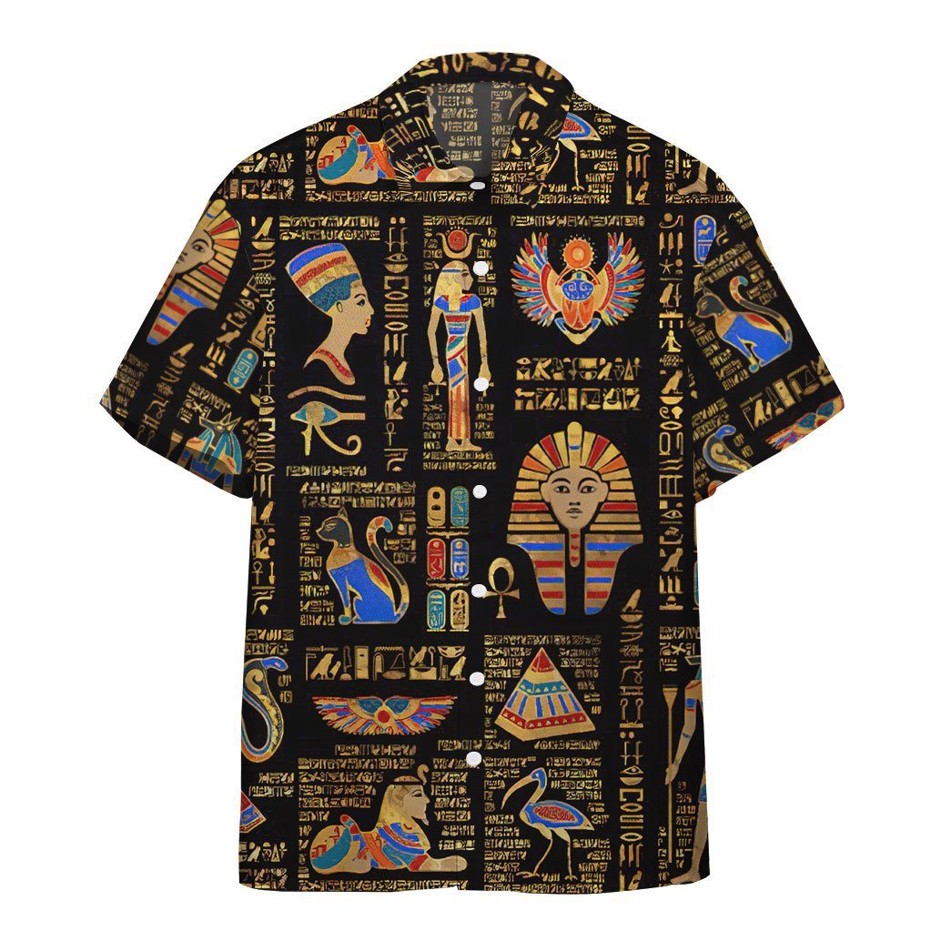 Ancient egyptian deities custom short sleeves shirt Hawaii Shirt Shorts & Flip Flops