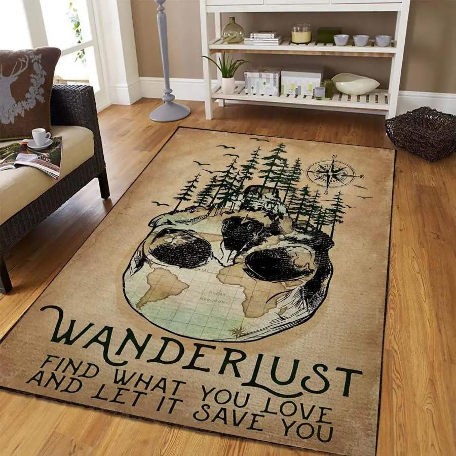 And into the forest i go to lose my mind and find my soul riding bike arealiving arealiving home home decor area rug living room Rectangle Rug