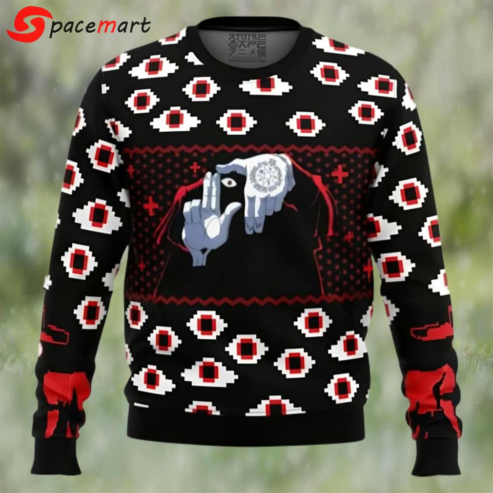 Anime sweater alucard eyes hellsing ugly christmas sweater Christmas Ugly Sweater