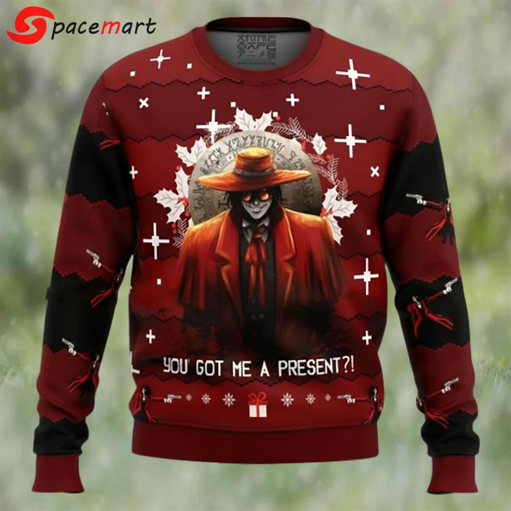 Anime sweater alucard hellsing ugly christmas sweater Christmas Ugly Sweater