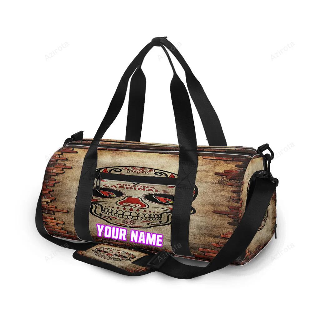 Arizona cardinals logo wall personalized name travel bag gym bag 264 Travel Bag