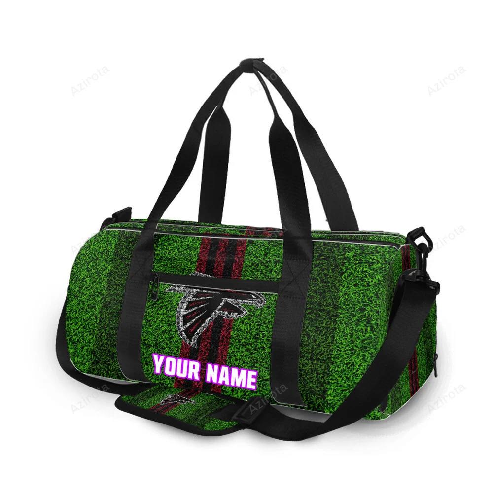 Atlanta falcons grass texture personalized name travel bag gym bag 713 Travel Bag