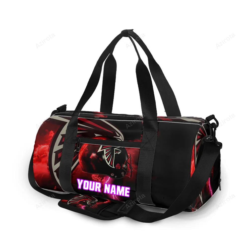 Atlanta falcons helmet thunder personalized name travel bag gym bag 1217 Travel Bag
