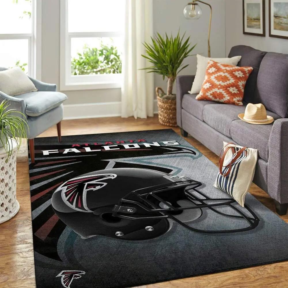 Atlanta falcons nfl area rugs team helmet living room carpet sports rugs Rectangle Rug