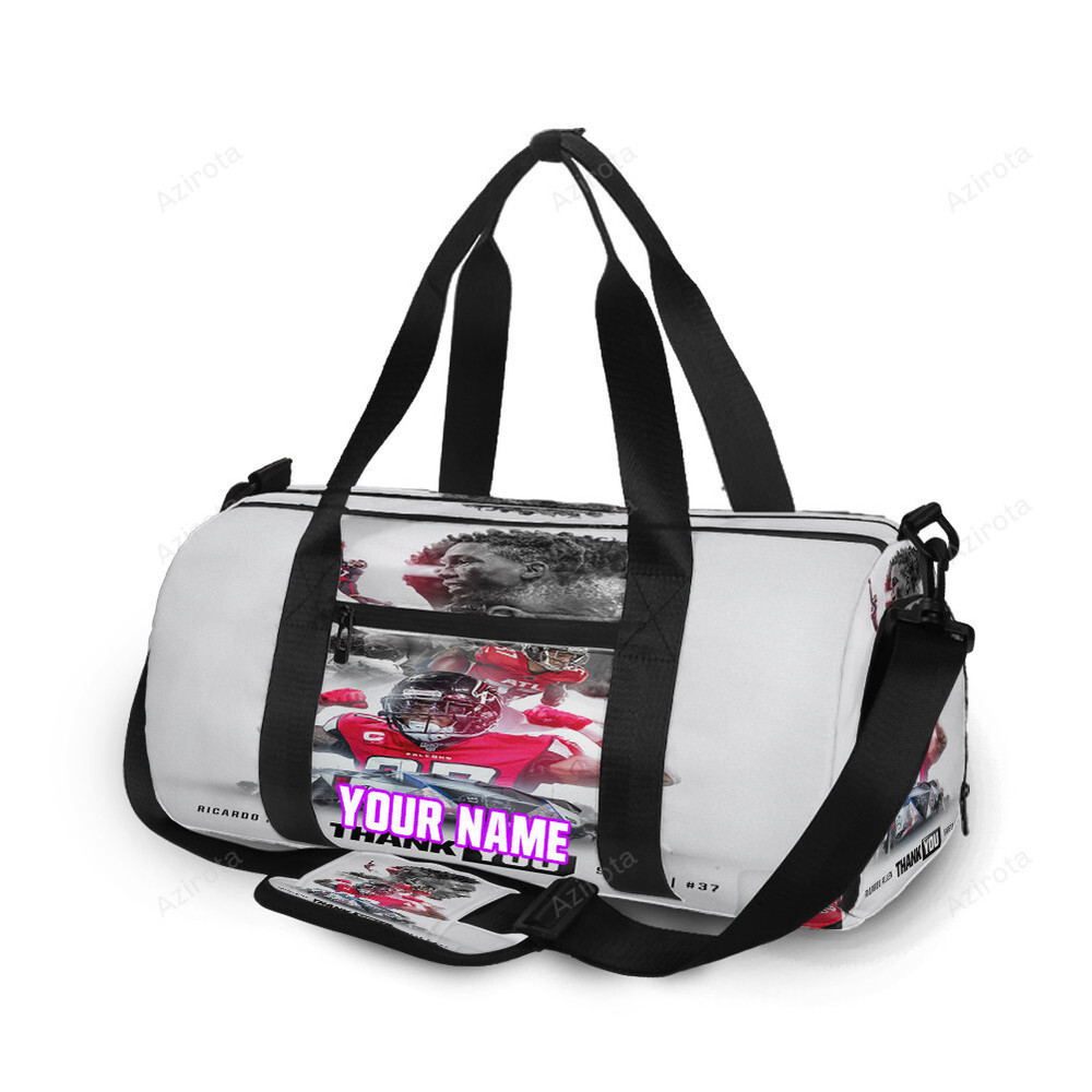 Atlanta falcons ricardo allen 37 personalized name travel bag gym bag 561 Travel Bag