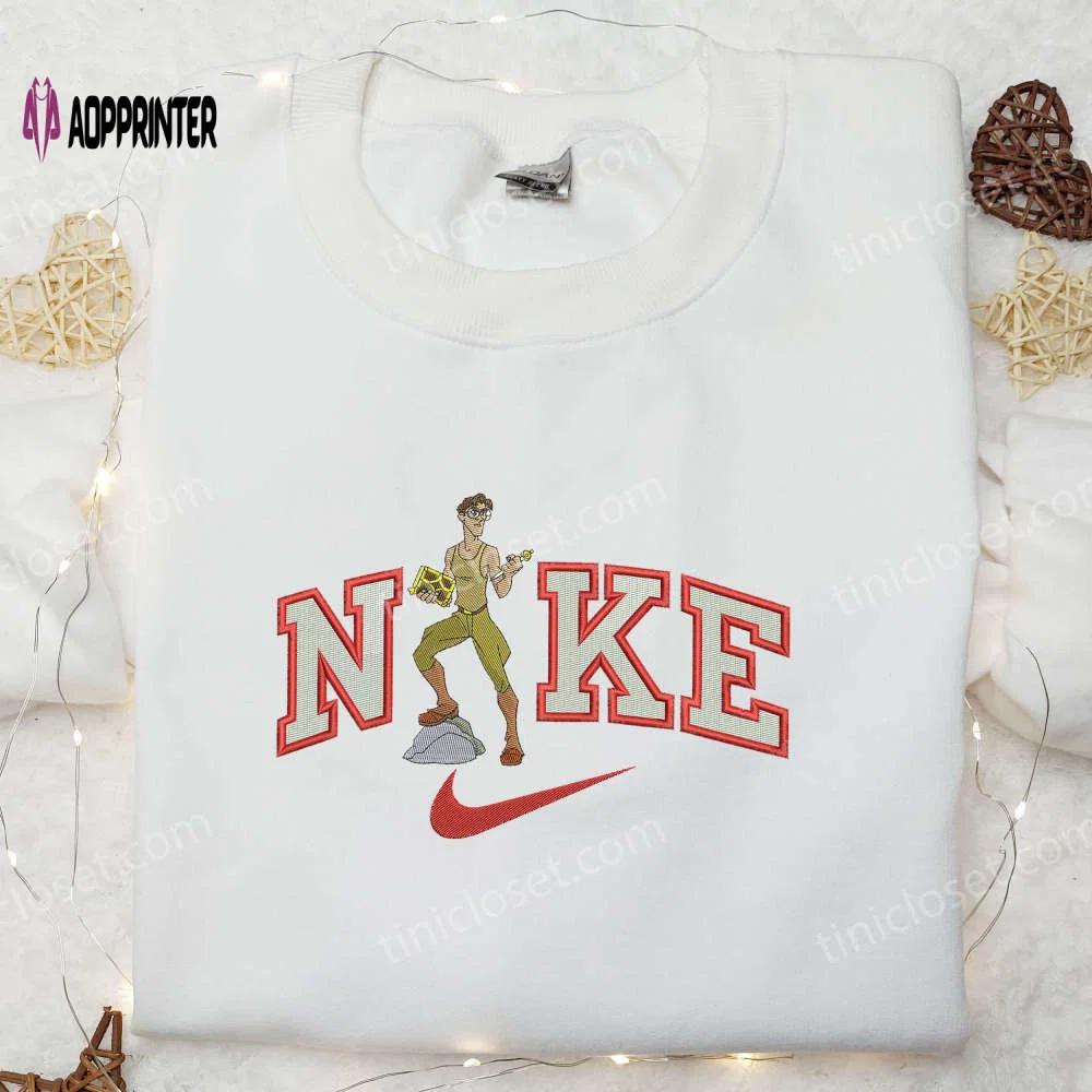 Atlantis x nike embroidered shirt: the lost empire cartoon design Embroidered Shirt