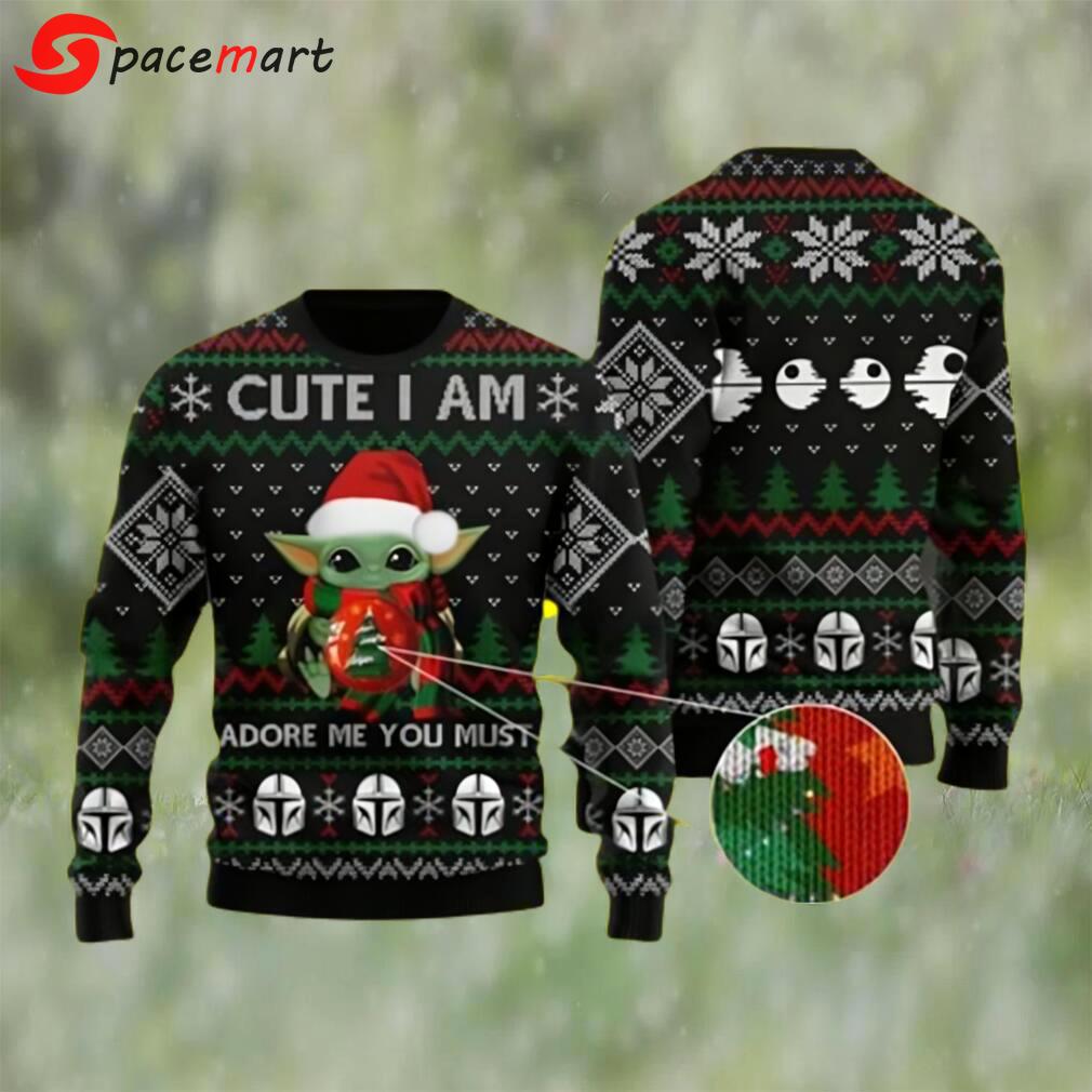 Baby yoda cute i am the baby yoda ugly christmas sweater Christmas Ugly Sweater