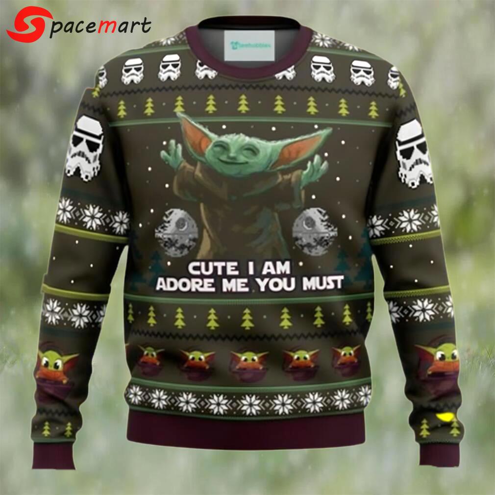 Baby yoda cute mandalorion star wars ugly christmas sweater Christmas Ugly Sweater