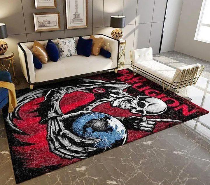 Bad religion area rug skeleton music ofd 1909081 area rug living room carpet rug regtangle carpet floor decor home decor Rectangle Rug