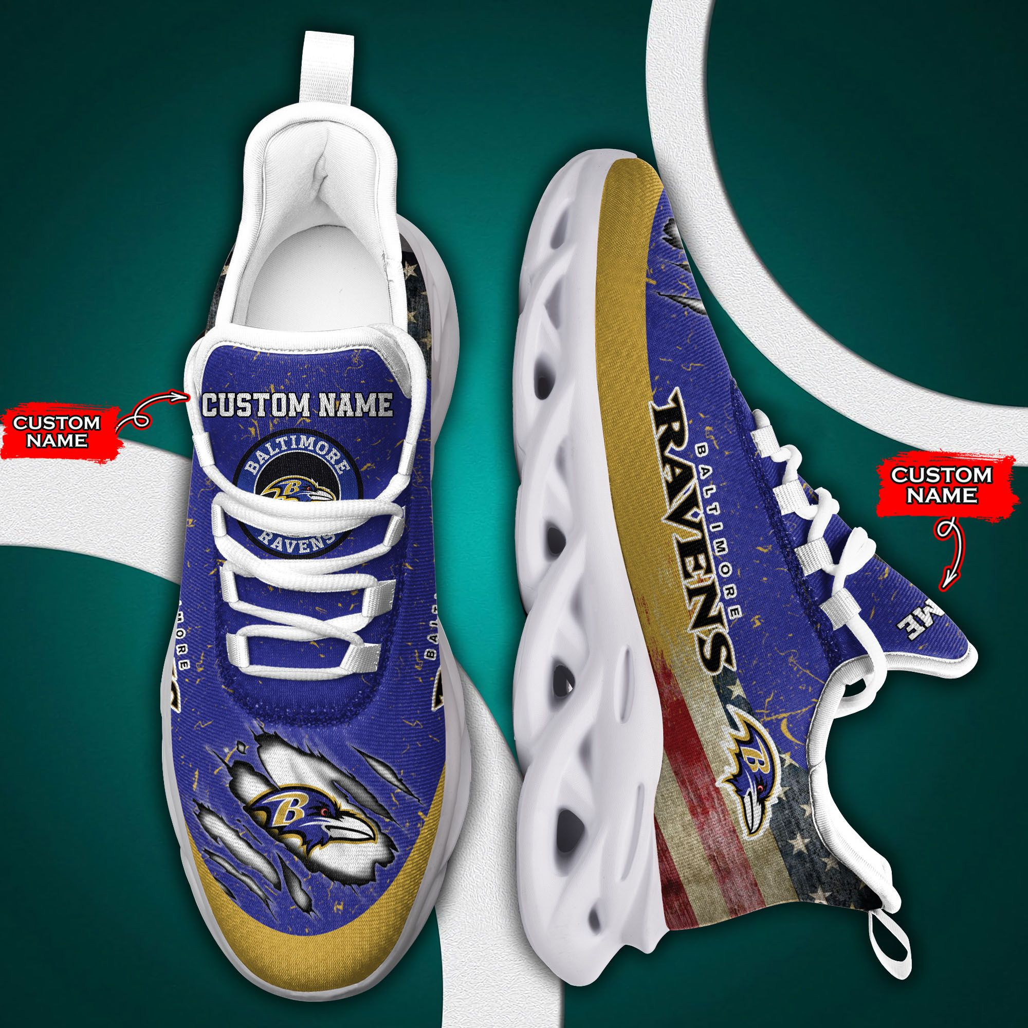 Baltimore ravens nfl max soul shoes Max Soul Shoes