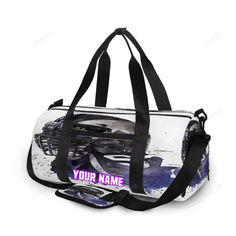 Baltimore ravens ray lewis 52 v7 personalized name travel bag gym bag 35 Travel Bag