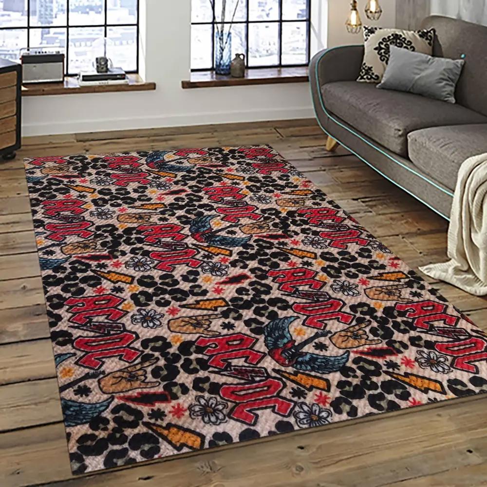 Band ac/dc music carpet rectangle area rug for living room bedroom decor acdc2 Rectangle Rug