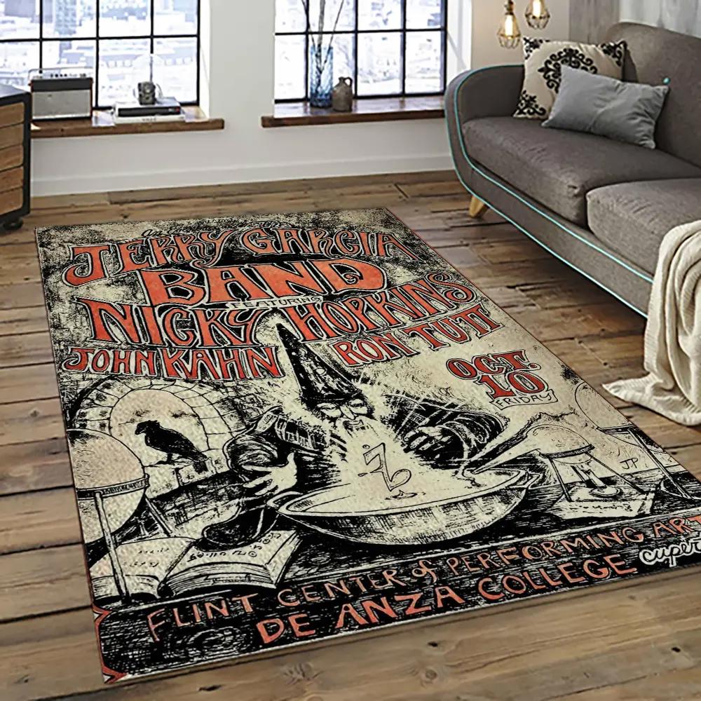 Band grateful dead music carpet rectangle area rug for living room bedroom decor grd15 Rectangle Rug