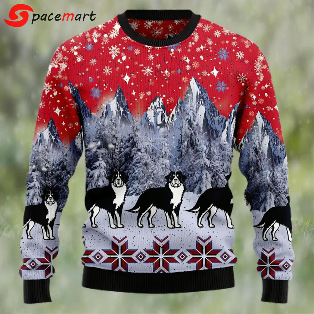 Bernese mountain dog snow ugly christmas sweater Christmas Ugly Sweater