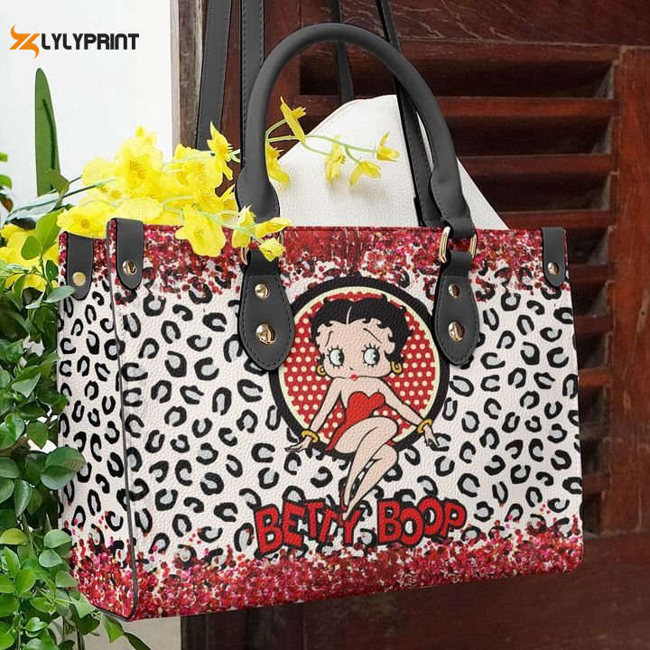 Betty boop 1 leather bag for women gift 4066 Women Leather Hand Bag