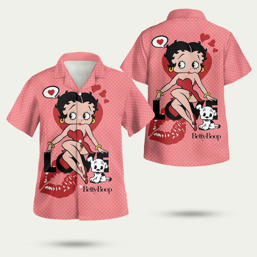Betty boop i casual hawaiian shirt Hawaii Shirt Shorts & Flip Flops