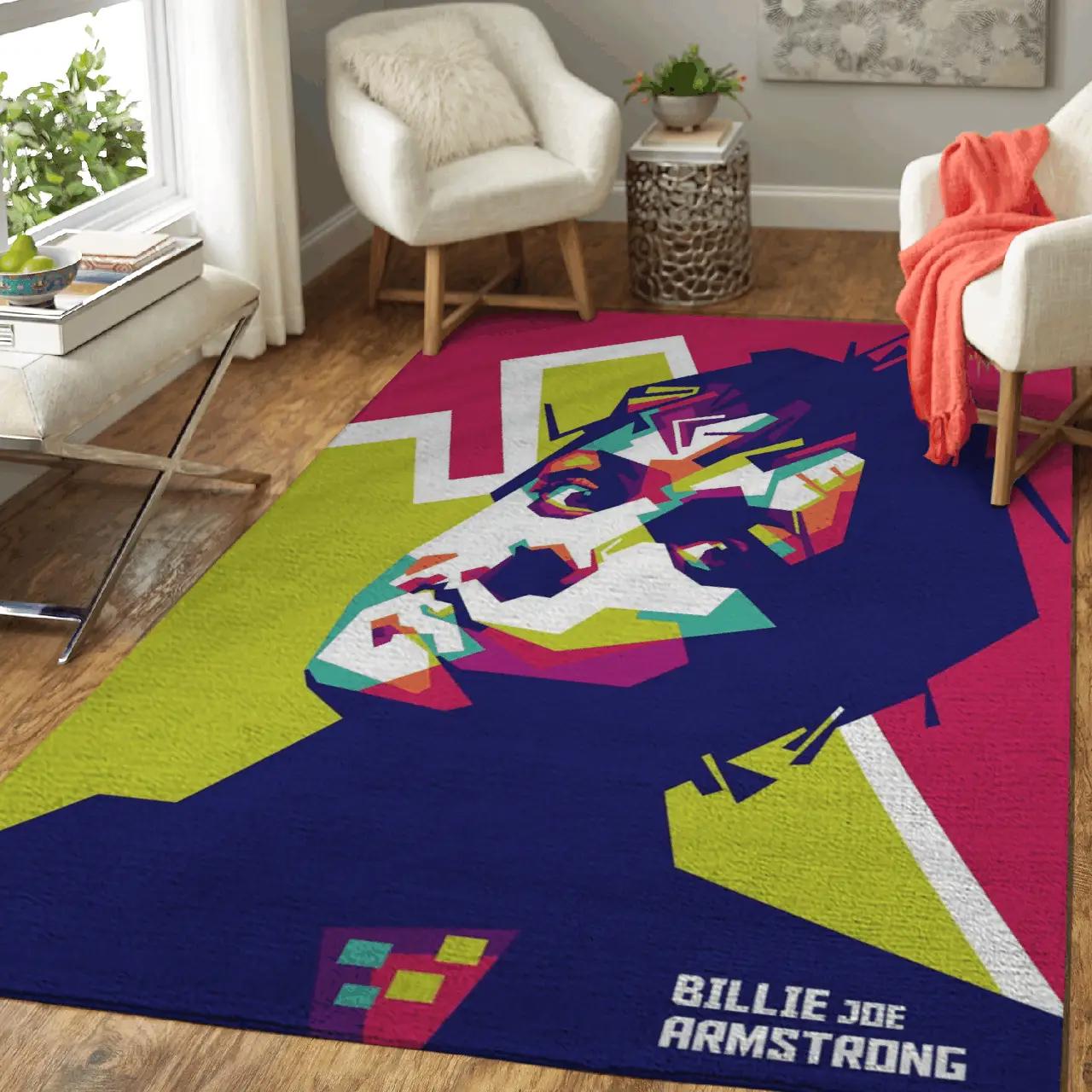 Billie joe armstrong music art for fans area rug living room carpet rug regtangle carpet floor decor home decor Rectangle Rug