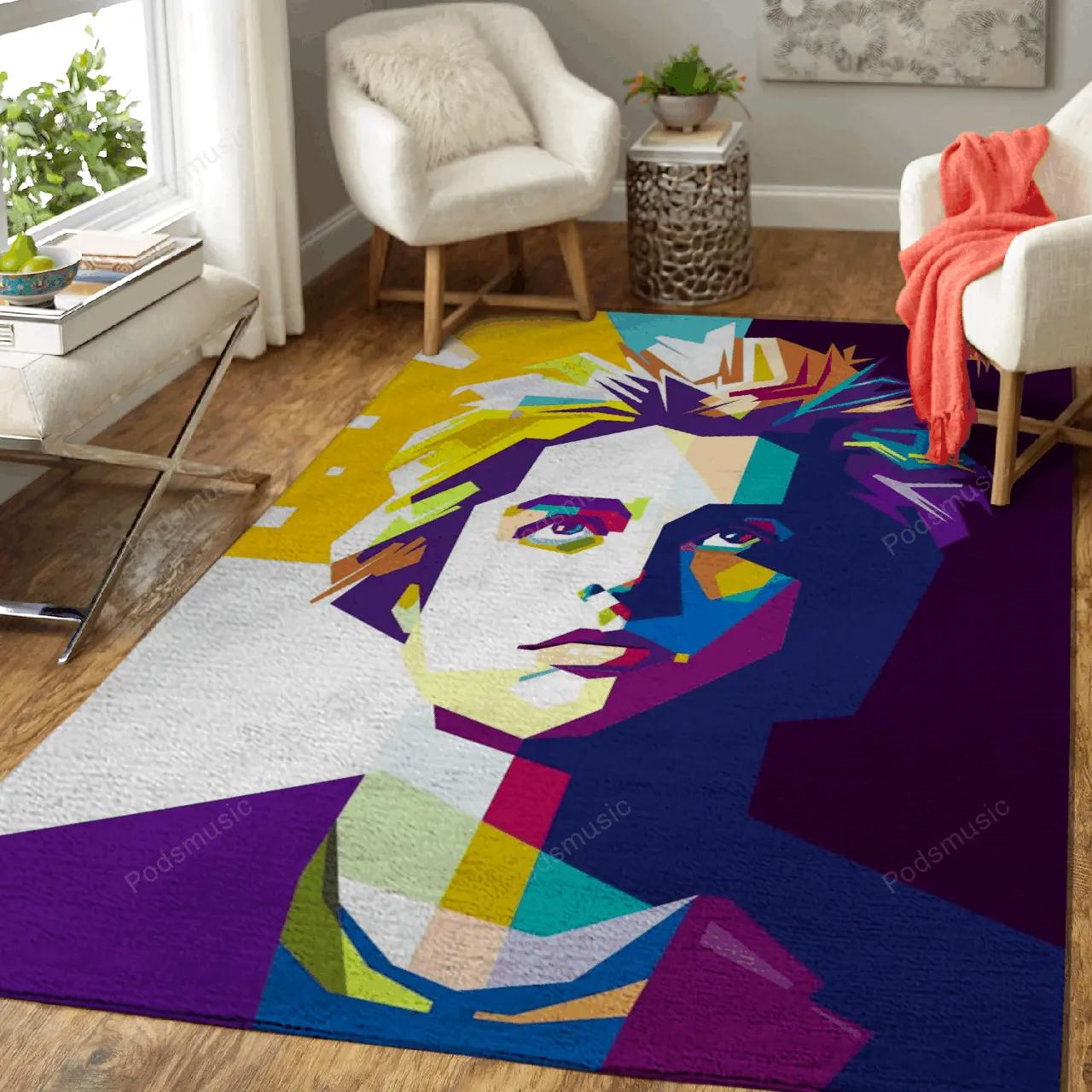 Billie joe pop art art for fans area rug living room carpet rug regtangle carpet floor decor home decor Rectangle Rug