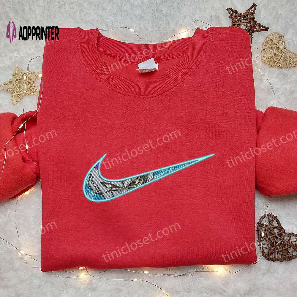 Blue frieza x nike embroidered shirt – dragon ball custom nike tee Embroidered Shirt