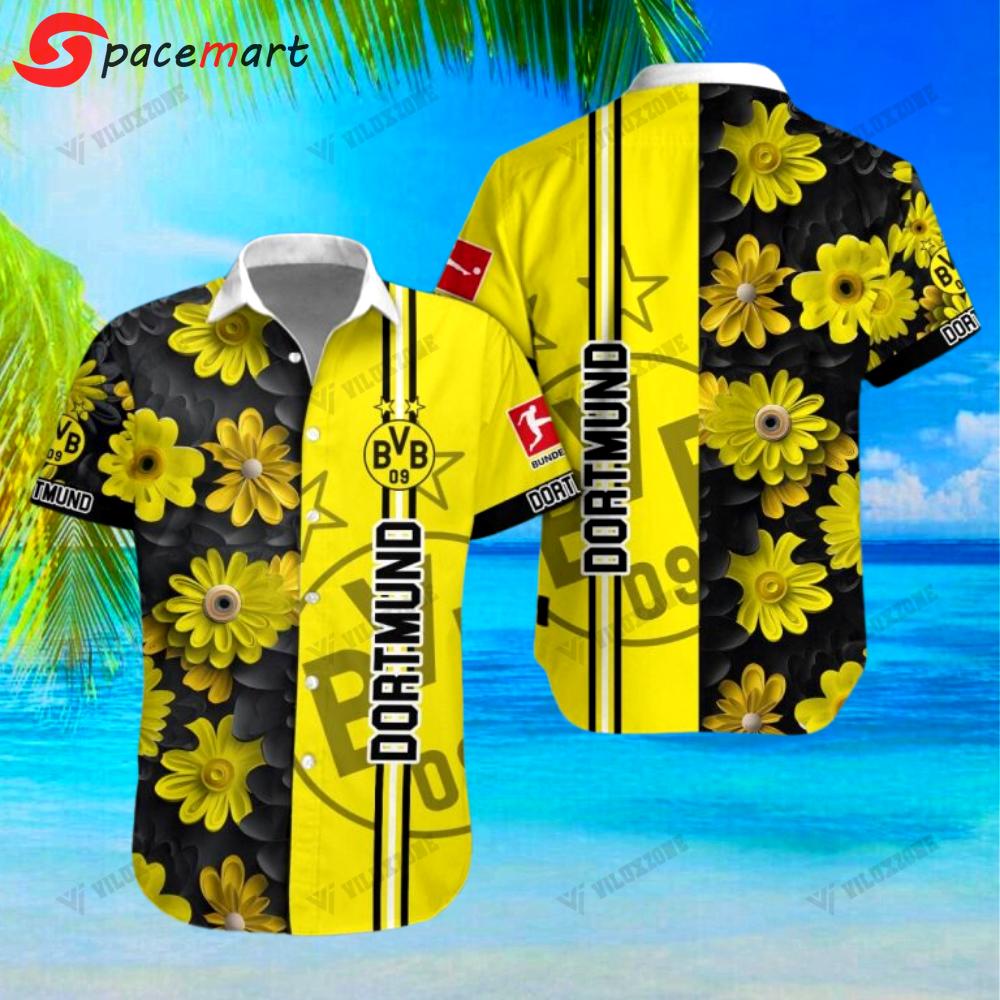 Borussia dortmund blume hawaiihemd Hawaii Shirt Shorts & Flip Flops