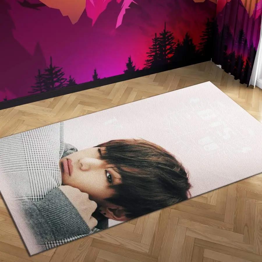 Bts v kpop idol floor mat carpet decor home rug Rectangle Rug