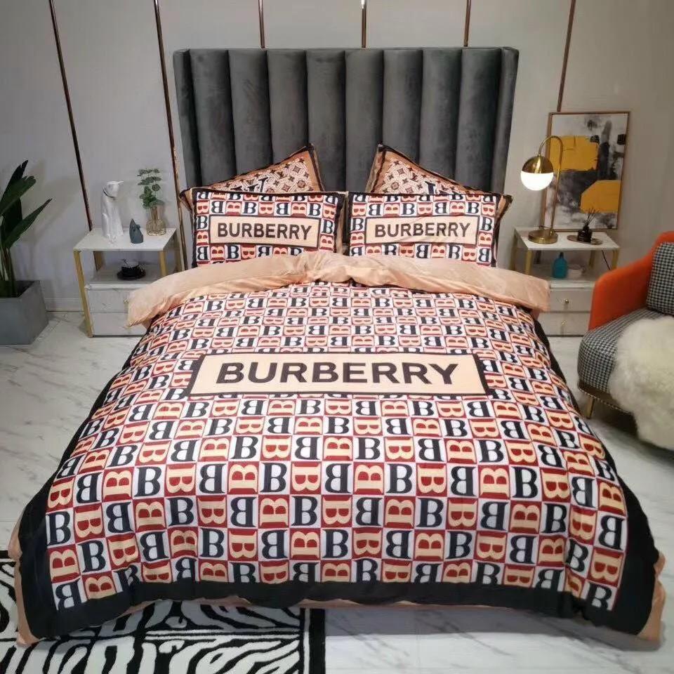 Burberry bedding sets luxury brand bed sets, bedroom sets, comforter sets, duvet cover, bedspread for home decor trending 2023 for home Bedding Sets