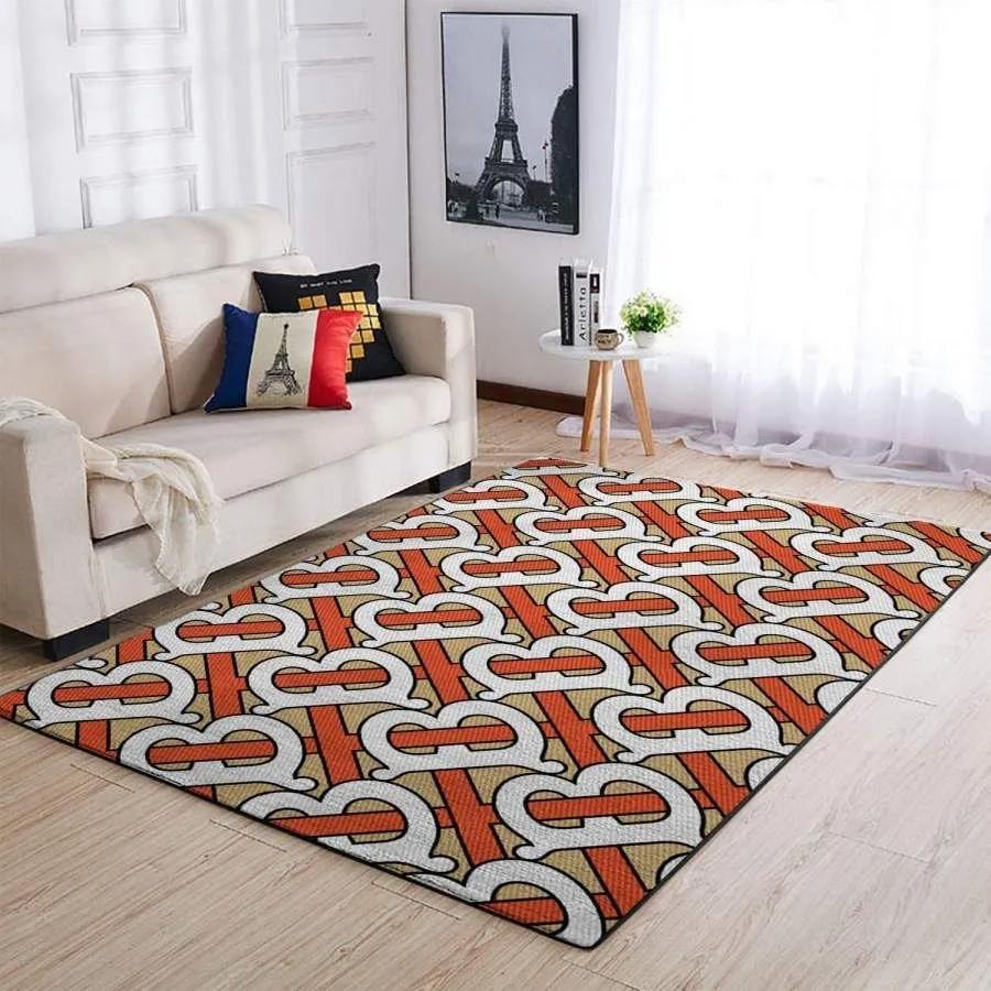 Burberry england logo type 709. Upgrade Your Living Room with Luxury Home Decor: Area Carpets, Floor Decor, Door Mats, and Hot Gift Items with style a High-End Fashion Brand Rectangle Rug