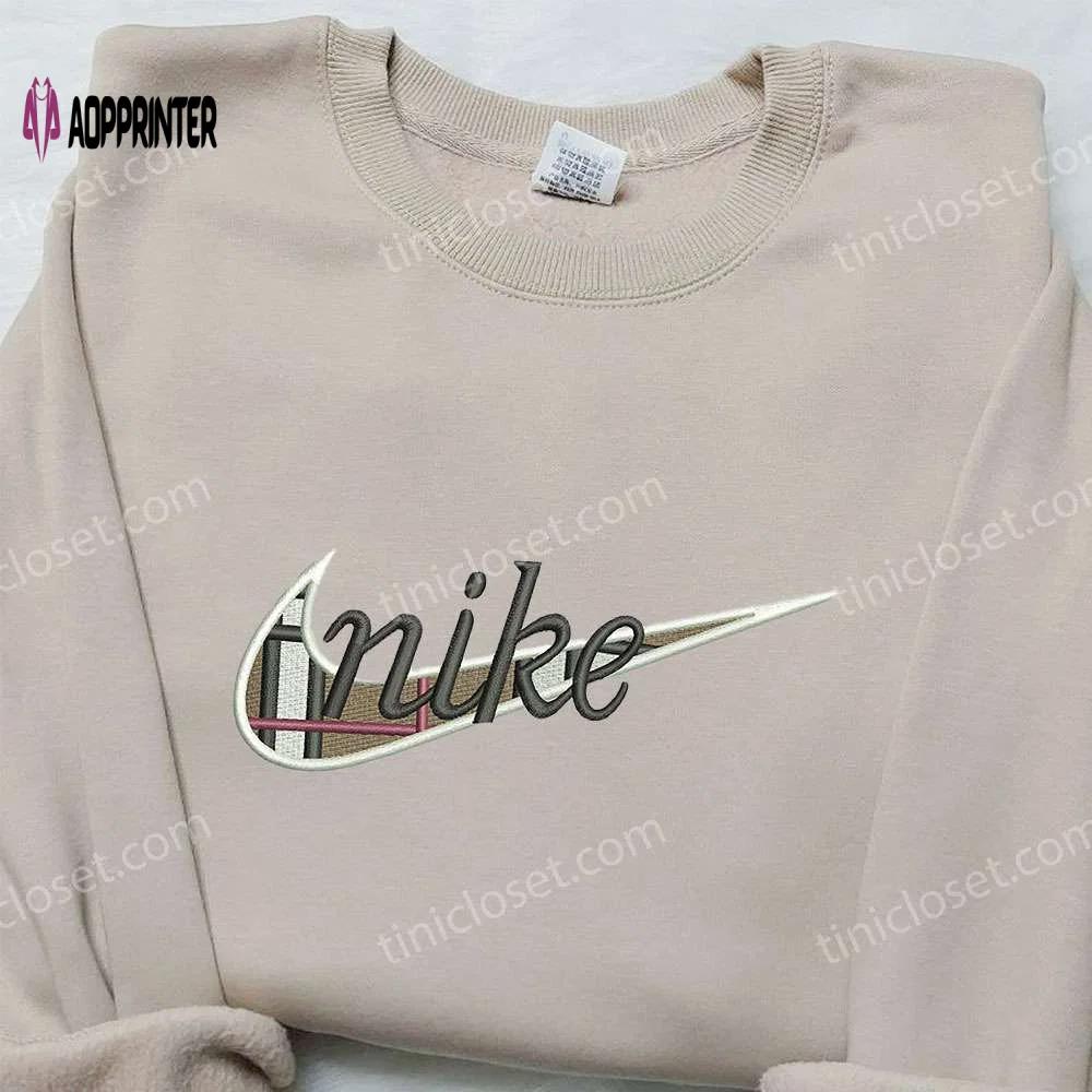 Burberry x nike swoosh hoodie & shirt: best birthday gift ideas with nike-inspired embroidery Embroidered Shirt