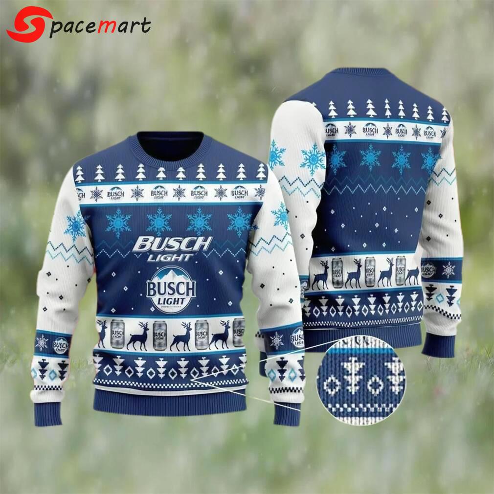 Busch light beer ugly christmas sweater, faux wool sweater, international beer day, gifts for beer lovers, best christmas gifts for 2022 ? prinvity Christmas Ugly Sweater