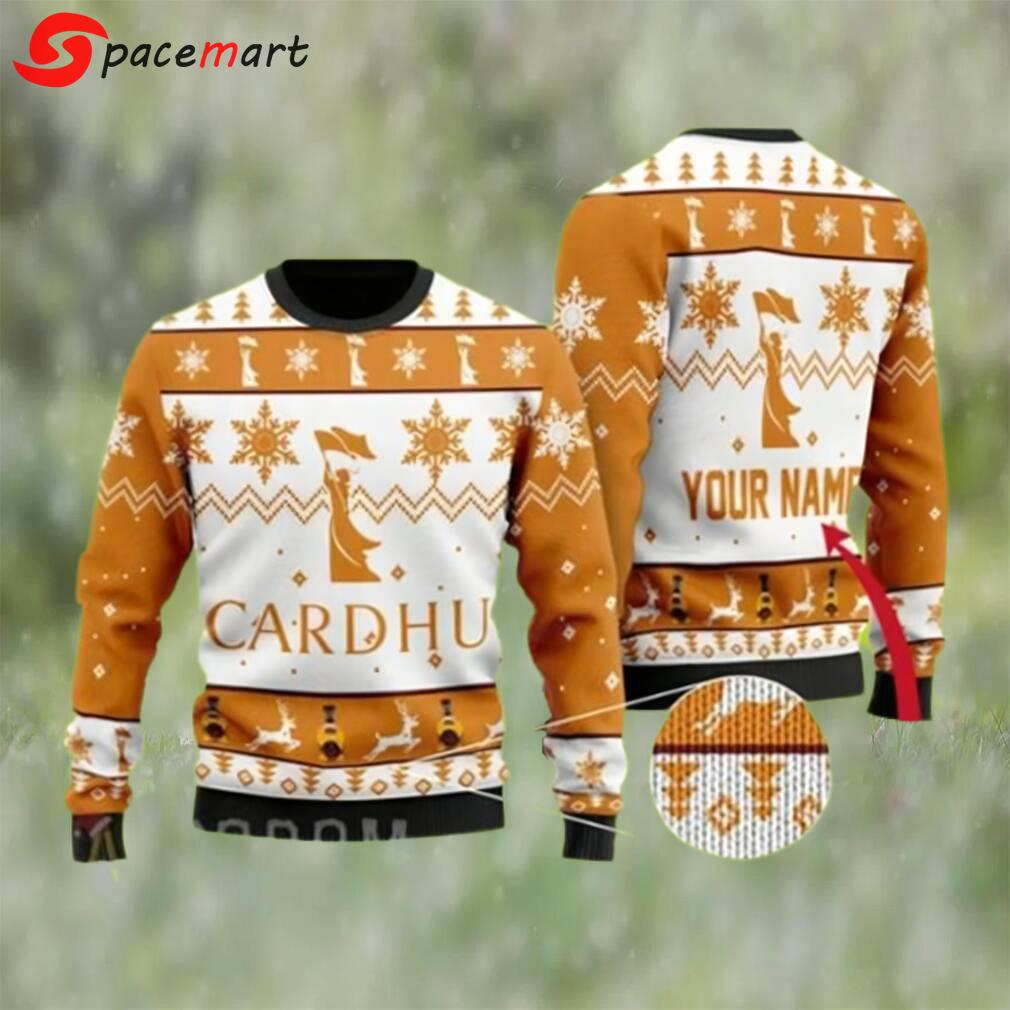 Cardhu whiskey custom ugly christmas ugly sweater Christmas Ugly Sweater