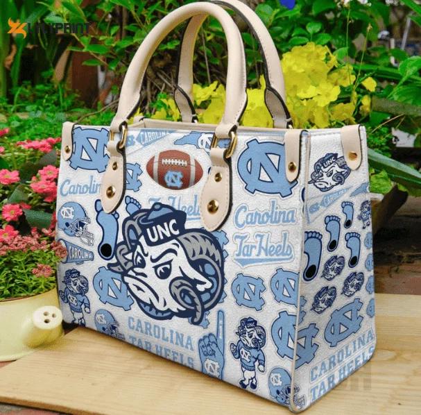 Carolina tar heels leather handbag gift for women 4446 Women Leather Hand Bag