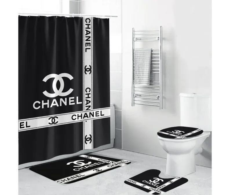 Chanel bathroom set bath mat home decor luxury fashion brand hypebeast Bathroom Set