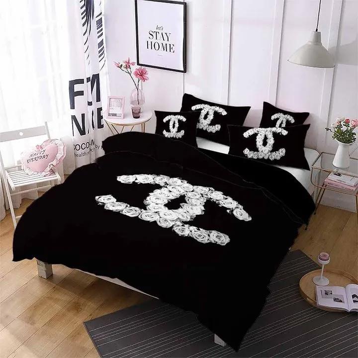 Chanel diamond logo type 384 Bedding Sets bed linen luxury ideas hyperbeast Bedroom covers sheets blankets bedspread bedclothes premium fashion brand duvet home decor