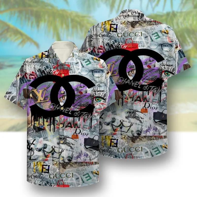 Chanel island hawaii shirt luxury clothing clothes outfit for men 48 Hawaii Shirt