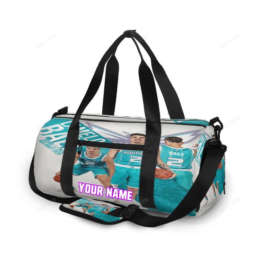 Charlotte hornets lamelo ball6 personalized name travel bag gym bag 251 Travel Bag