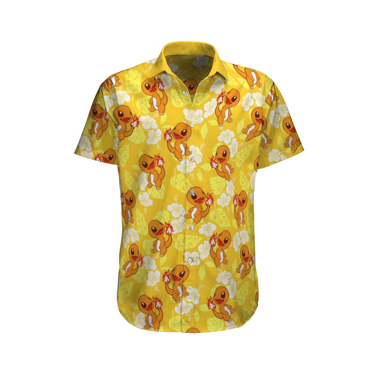 Charmander tropical beach pokemon hawaiian shirt Hawaii Shirt Shorts & Flip Flops