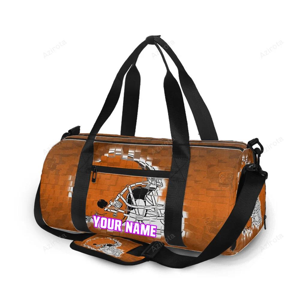 Cleveland browns logo v1 personalized name travel bag gym bag 1309 Travel Bag