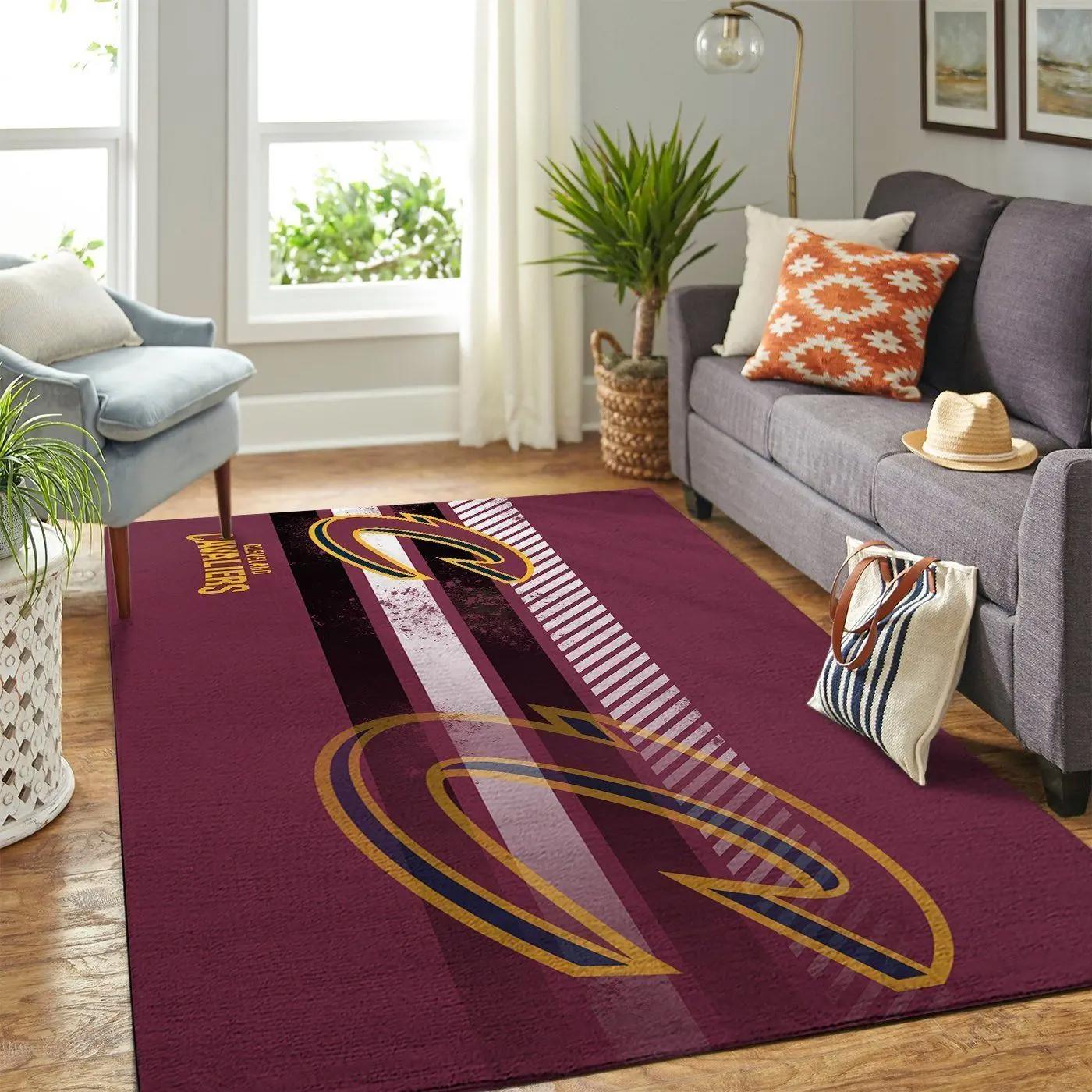 Cleveland cavaliers nba area rugs living room carpet rug regtangle carpet Rectangle Rug