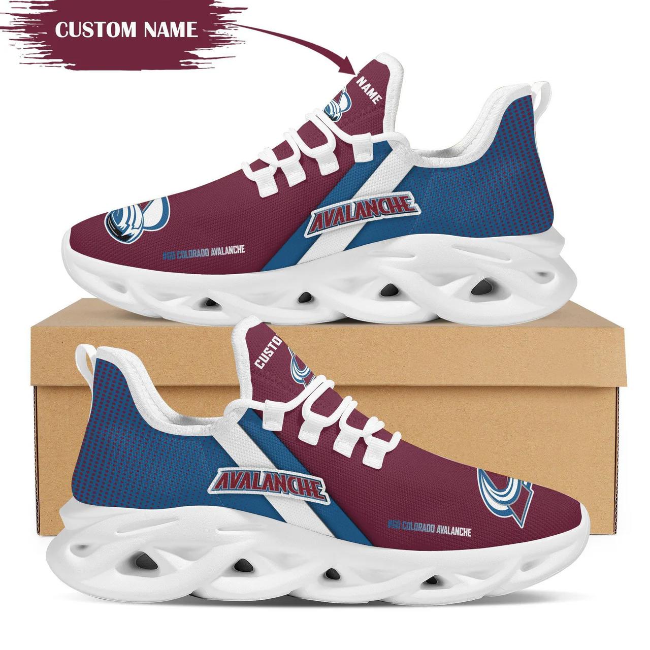 Colorado avalanche custom personalized max soul sneakers running sports shoes for men women Max Soul Shoes