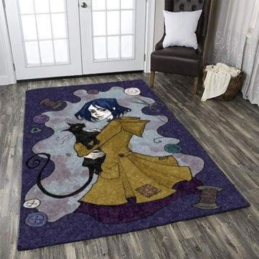 Coraline area rug living room rug home decormovie home decor 03 Rectangle Rug