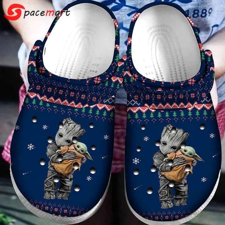 Crocs outfit - baby yoda and groot ugly pattern christmas crocs crocband clog shoes for men women - 156 Crocs Outfit