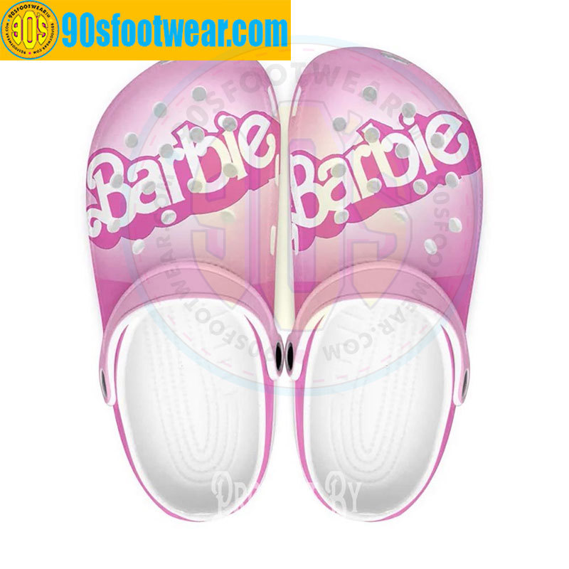 Crocs outfit - barbie crocs barbie text pink classic clogs - 176 Crocs Outfit