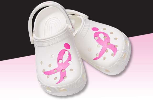 Crocs outfit - basic white breast cancer crocs pink breast cancer awareness ribbon crocs clogs crocband shoes - 207 Crocs Outfit
