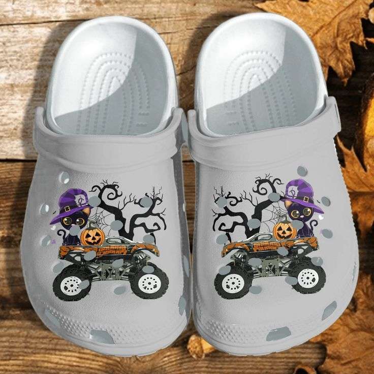 Crocs outfit - black cat magic truck halloween crocs crocband clogs shoes - 235 Crocs Outfit