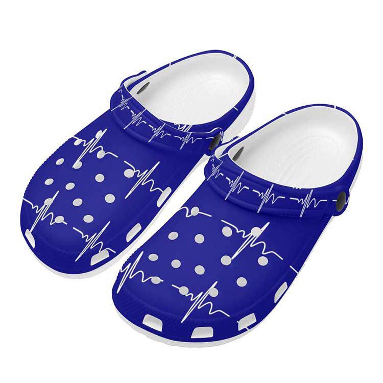 Crocs outfit - blue heartbeat nurse nursing crocs clogs shoes - 257 Crocs Outfit