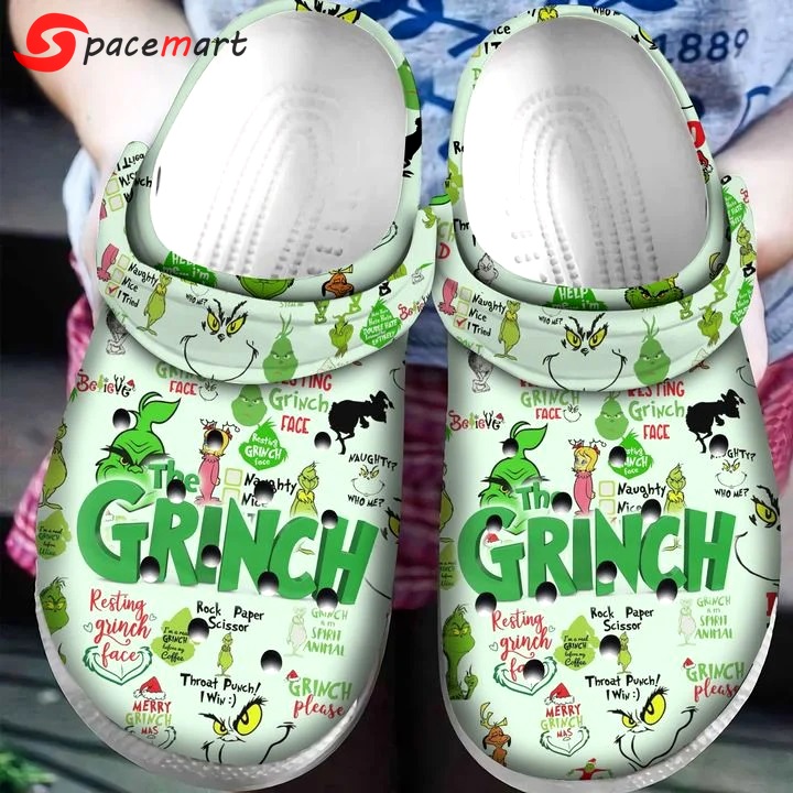 Crocs outfit - grinch pattern christmas crocs crocband clog shoes for men women - 795 Crocs Outfit