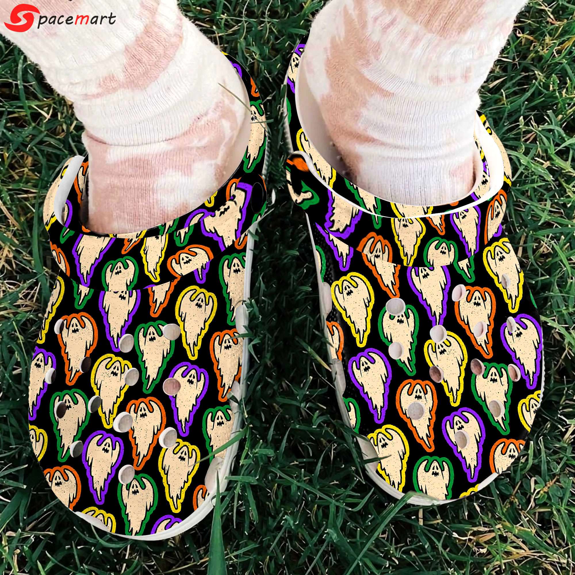 Crocs outfit - halloween color ghosts crocs crocband clogs - 843 Crocs Outfit
