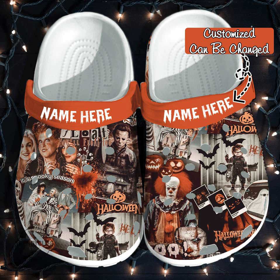 Crocs outfit - halloween crocs personalized horror movie spooky season clogs crocband shoes - 933 Crocs Outfit